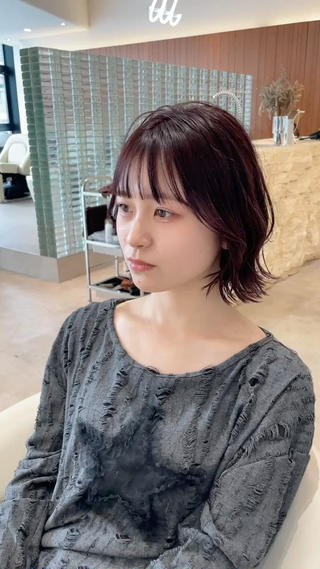 #ショート#ショートボブ#ボブ#タッセルボブ#丸みショート#大人美人ショート#マッシュショート##イルミナカラー#髪質改善カラー 