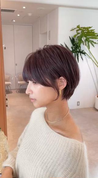 #縮毛矯正#髪質改善#ストレートパーマ#ショート#ショートボブ#丸みショート#くびれショート#マッシュショート#ハンサムショート 
