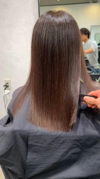 エイジング毛美髪矯正
乾かしただけ 