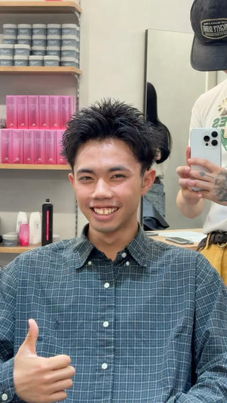 スパイキーショート
カットめちゃくちゃ大事です！お任せください 