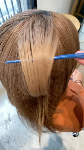 ブリーチベースのベージュでも艶髪 