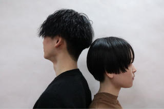 メンズツイストパーマ
#ぱつっとボブ
#ツイストパーマ
#ミニボブ 