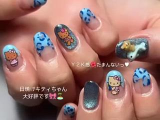 キティちゃんシール、パーツは
追加のお料金でのせられます♡
こちらのデザインは
下記のコースになります