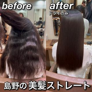 ロング CURE nex the salon表参道所属・【縮毛矯正プロ講師】 島野 伊央汰のヘアスタイル