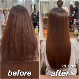 仕上がりは乾かしたのみ。 