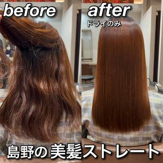 セミロング CURE nex the salon表参道所属・【縮毛矯正プロ講師】 島野 伊央汰のヘアスタイル