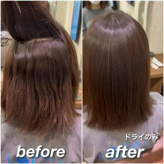 ミディアム CURE nex the salon表参道所属・【縮毛矯正プロ講師】 島野 伊央汰のヘアスタイル