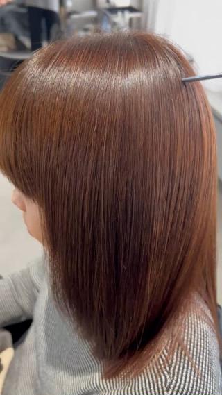 縮毛矯正です！仕上げは基本乾かしただけです！ 