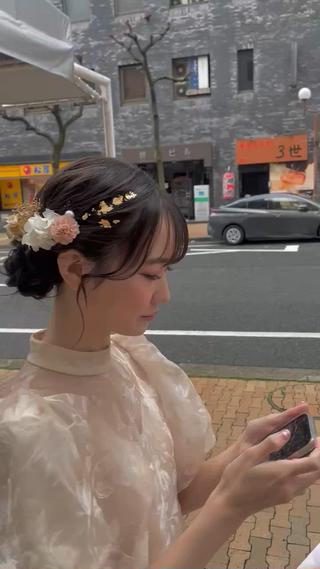 ヘアアレンジ 縮毛矯正ヘアアレンジ 🌸三輪知優🌸のヘアスタイル