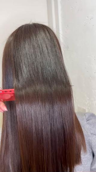 #縮毛矯正　#酸性ツヤ髪ストレート　#髪質改善 