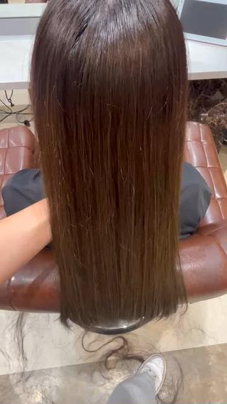 ロング メンズパーマ/縮毛 矯正/徳田真緒のヘアスタイル