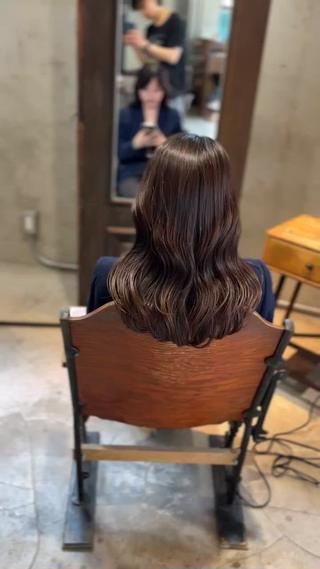 セミロング カラー ヘアアレンジ 🫧艶髪矯正 髪質改善🫧 大介のヘアスタイル