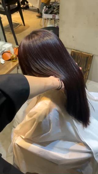ミディアム カラー ヘアアレンジ 🫧艶髪矯正 髪質改善🫧 大介のヘアスタイル