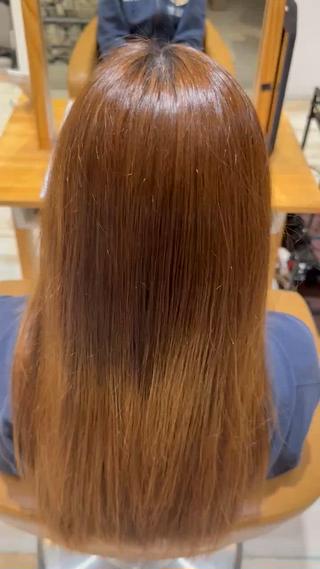 お風呂上がりドライしただけでこのサラツヤ手にできます！ 