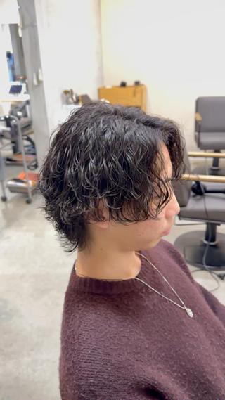 ミディアム パーマ メンズ men's quru.所属・🔥KOSEI🔥 メンズパーマ特化のヘアスタイル