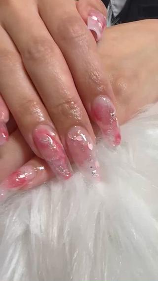 #デザインスカルプ#桜ネイル#スカルプ#ピンクネイル 