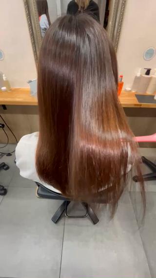 ロング レイヤー/縮毛矯正 /新宿/佐藤巧己✨のヘアスタイル