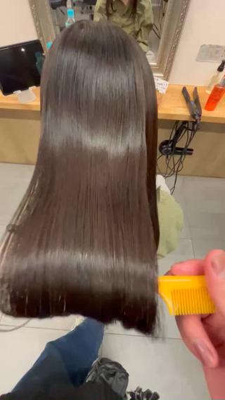 ロング レイヤー/縮毛矯正 /新宿/佐藤巧己✨のヘアスタイル