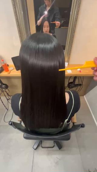 ロング レイヤー/縮毛矯正 /新宿/佐藤巧己✨のヘアスタイル