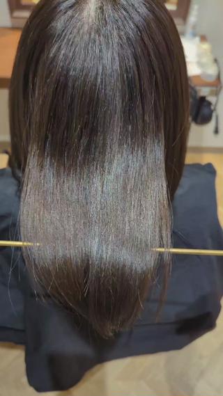ミディアム ブリなしWカラー✨️ 髪質改善【タケル】のヘアスタイル