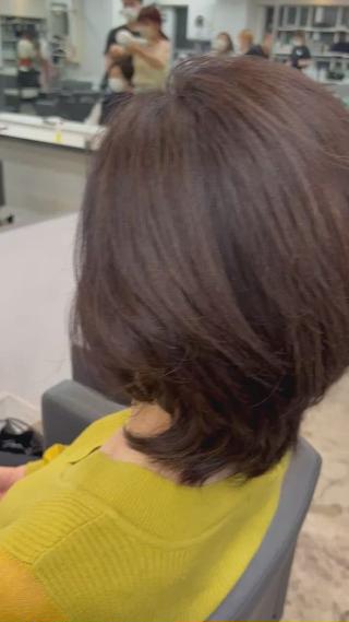 白髪染めリタッチさせていただきました！ 