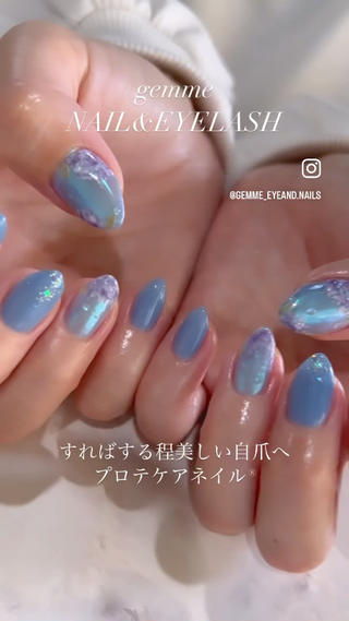 ネイル gemme NAIL&EYELASH所属・gemme 𓂃 yuiのネイルデザイン