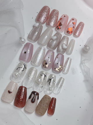 2月定額デザイン☆
☞☞定額デザインこんな方におすすめ
☆お得にトレンドネイルがしたい
☆デザインネイルをしたいけど、デザイン選びが苦手
☆特にこだわりはないけど、デザインネイルがしたい
☆当店のネイルをまずは、試してみたい　等など
 