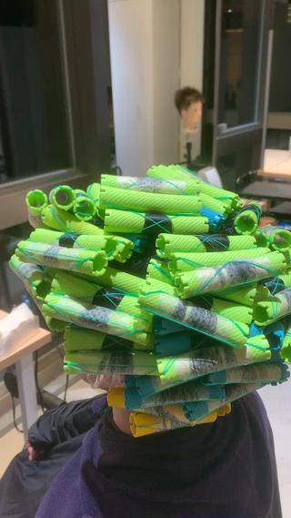 僕の波巻きパーマはこんなけロット使います