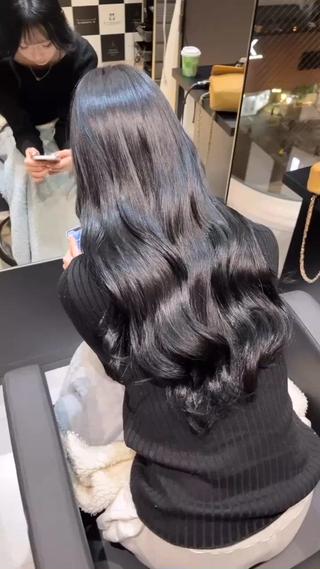 韓国風ブルーブラック 