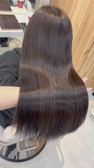 ロング カラー レイヤー専門家 ダブルカラー修のヘアスタイル