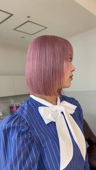 ショート カラー レイヤー専門家 ダブルカラー修のヘアスタイル