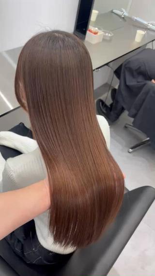 ロング 梅田髪質改善 韓国カット/星野綾哉のヘアスタイル