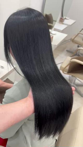 ロング 梅田髪質改善 韓国カット/星野綾哉のヘアスタイル