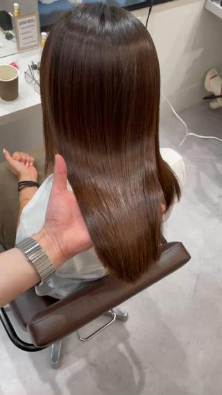 ロング 梅田髪質改善 韓国カット/星野綾哉のヘアスタイル