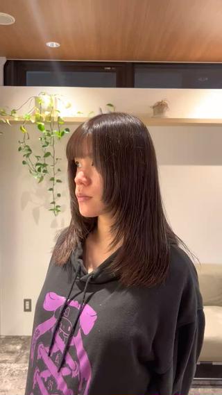 セミロング 髪質改善 HALO hair salon【ヘイロー】所属・暖色カラー🟥ショウ ✖️ウルフ&レイヤーのヘアスタイル