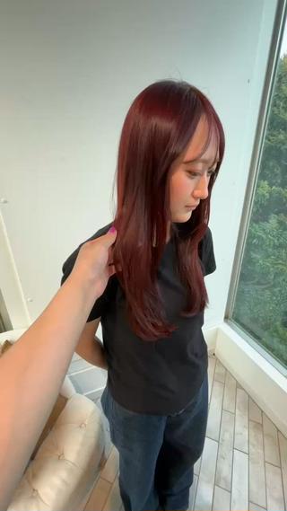 カラー 🎀すず🎀レディー ス/神奈川大学最寄りのヘアスタイル