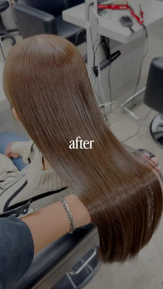 セミロング カラー navile 銀座 角田 龍太のヘアスタイル