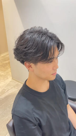 縮毛矯正で綺麗な毛流れセンターパート!