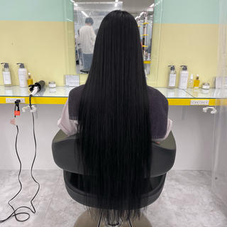 ミディアム カラー ヘアアレンジ ☁️縮毛矯正✖️ 透明感☁️りくのヘアスタイル