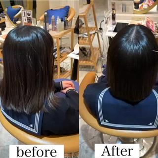 ミディアム 艶髪/縮毛矯正 /髪質改善千田大地のヘアスタイル