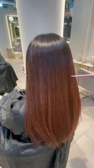 ロング メンズ専門/センター パート/根本 彩永のヘアスタイル