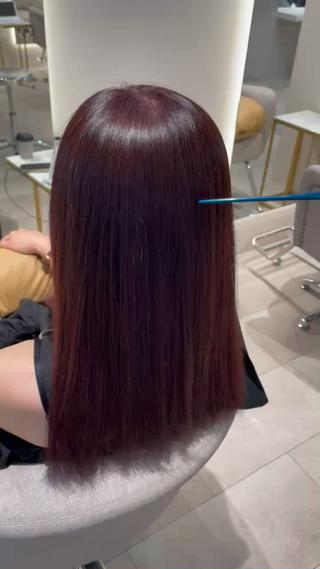 ミディアム カラー 髪質改善/カットモデ ル募集✨️根本 彩永のヘアスタイル