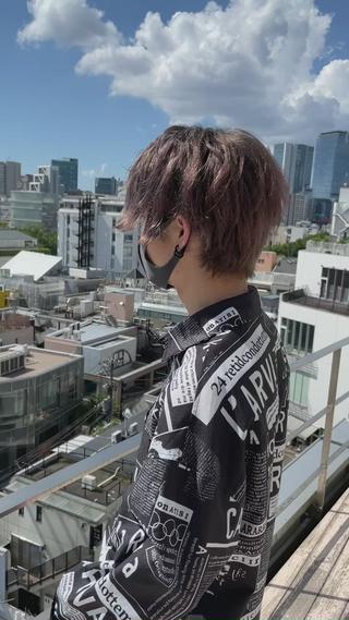 カラー メンズ ハッシュカット レイヤー池袋のヘアスタイル