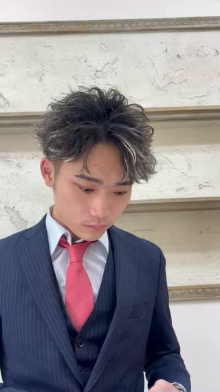 ショート カラー パーマ メンズ ✂️メンズ特化✂️ 神田のヘアスタイル