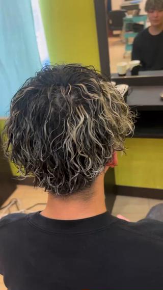 ショート カラー パーマ ✂️メンズ特化✂️ 神田のヘアスタイル
