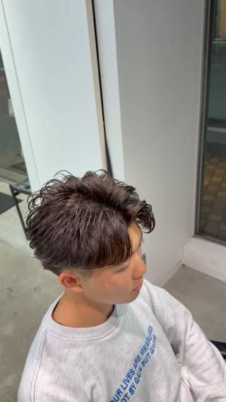 ショート パーマ メンズ fifth天神大名Ⅱ所属・fifth天神 パーマ特化/石橋航海のヘアスタイル