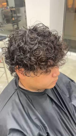 ミディアム パーマ メンズ fifth天神大名Ⅱ所属・fifth天神 パーマ特化/石橋航海のヘアスタイル
