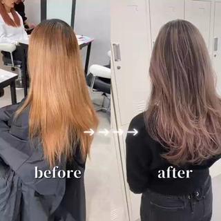 ロング カラー ウルフ🐺/ボブ ハイトーン🌈/増田のヘアスタイル