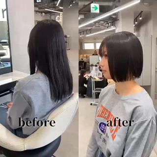 ショート カラー ウルフ🐺/ボブ ハイトーン🌈/増田のヘアスタイル