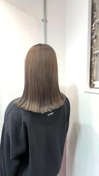 ミディアム カラー 矢場町/ダブルカラー /レイヤー/アリサのヘアスタイル